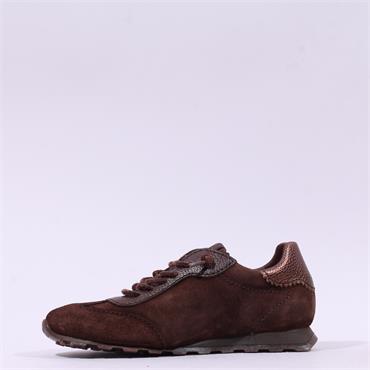 Hispanitas Zinnia Low Stud Trainer - Brown Suede